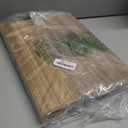 Krismax Wooden Serving Tray with Handles, Rustic Brown Rectangular Serving Platter 15.7x11.4 Inch for Coffee Table, Decorative Storage Tray