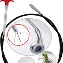 Drain Snake Drain Clog Remover Flexible Grabberable Pick Up Cleaning Tool Reacher Claw Stick, Drain Auger Grab Trash Hairs from Drain,Sink,Bathroom Tub Toilet Hose (118.1 Inch Drain Snake)