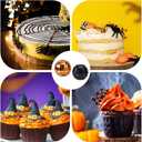 30pcs Disco Ball Cake Decoration with Sticks, Halloween Cupcake Toppers Mini Small Disco Ball Picks Halloween Cake Decoration Cupcake Decor for 70s Disco Theme Party Birthday