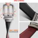 BULLIANT Men's Belt,Reversible Belt Adjustable For Gift Men 1.25-Cut For Fit-2 Sides in 1 Belt(Not 2)