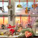 Barydat 24 Pcs Arborist Ornaments for Christmas Tree, Wooden Decorative Arborist Hanging Ornaments for Xmas Tree Arboriculturist Gifts