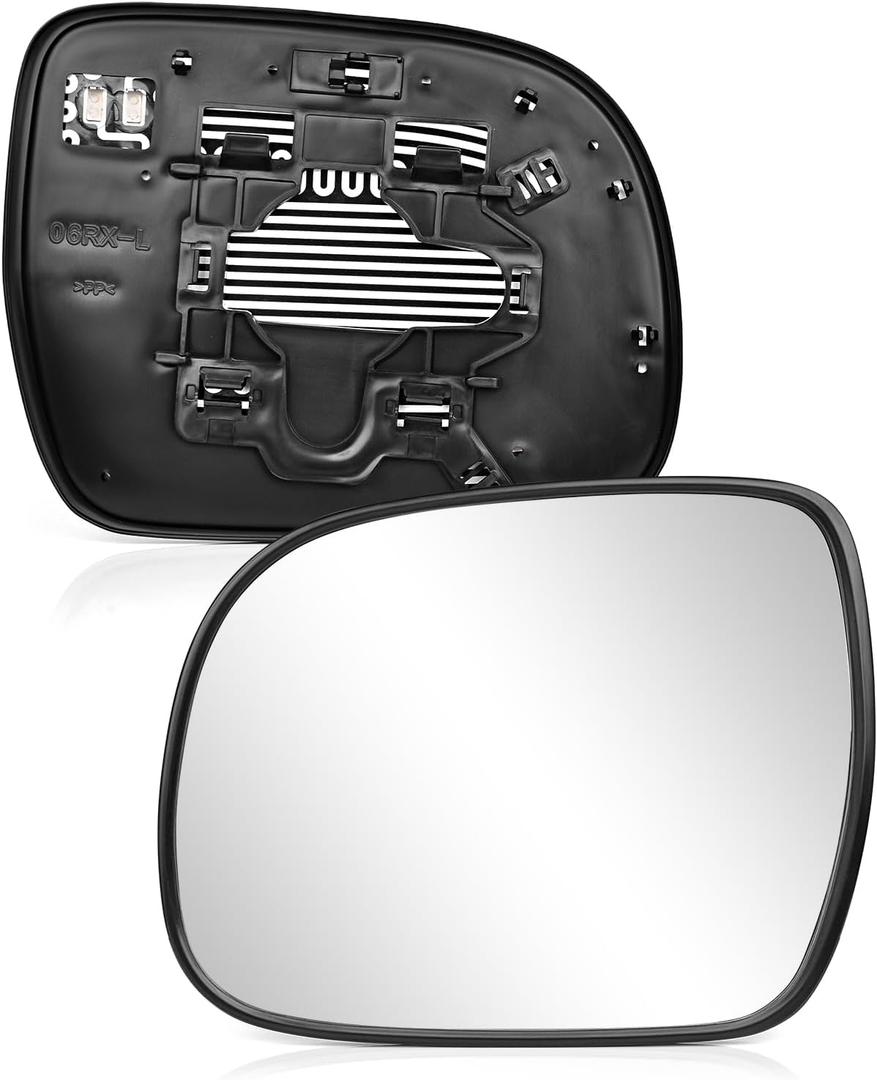 Driver Side Mirror Glass Replacement for Lexus RX330 2004-2006| RX350 2007-2009| RX400h 2006-2009, Left Side Mirror Glass, Rear View Convex Glass with Power Heated, 8790648050