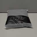 VFSHOW Womens Formal Prom Beaded Halter Neck Keyhole Maxi Dress Feather Cold Shoulder Ruffle High Slit Evening Gown (Black, XXXL)