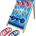 Corners Championship: Ring Toss Reinvented - Yard & Party Game, Wooden Peg Board, Competition Scoring Game, Indoor & Outdoor, Family & Friends Ages 6+