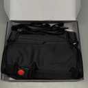 Portable Oven, 12V 24V 110V-240V Car Food Warmer Portable Personal Mini Oven Electric Heated Lunch Box for Meals Reheating & Raw Food Cooking for Road Trip/Camping/Picnic/Family Gathering(Black)