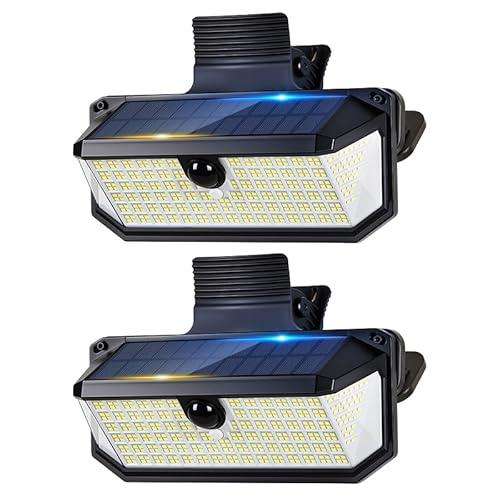 Thumok 416 LEDs Solar Lights Outdoor,Clip on Motion Sensor Outdoor Light,4000 Lumens Solar Security Lights,3 Lighting Modes, IP65 Waterproof Flood Light for Garden Patio Garage Backyard (2)