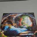 HUADADA Jigsaw Puzzles for Adults 1000 Pieces, Room with Poster Interlock Perfectly Letter on Back No Dust, Home Decor Birthday Party Gift Toy for Men Women Elders Seniors (27.5"x19.6")