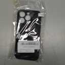 Designed for iPhone 16 Pro Case with Card Holder for Women Men Soft Silicone Cover [Microfiber Lining] Full Camera Protection Shockproof Slim for iPhone 16 Pro Case Wallet Black