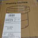 Portable Washing Machine - 16L Mini Foldable Washer with Spin Basket, 3 Cleaning Modes & Deep Cleaning for Small Clothes, Collapsible Laundry for Apartment, Home, Hotel and Travel (Green)