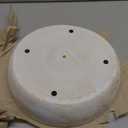 COLLECTIVE HOME - Paulownia Wood Hand Carved Tray, Fruit Snack Holder, Decorative Bowl, Rustic Home Decor Accessories for Coffee Table, Living Room, Wedding Centerpiece, 10" (washed white)