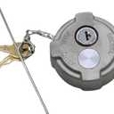 Fokes (1PCS) Locking Diesel 2 1/4" (57.60.3mm) Fuel cap Compatible with International MD Semi Trucks, Reefer Trailer, Ford 650/750 Replacement FTA-C02 FTA-N-04 FTA-N6-16 FTA-N-73 with rubber seal