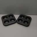 Air Fryer Muffin Pan, 2 Pack Cupcake Molds for Air Fryer Toaster Oven, Nonstick Cupcake Baking Pan for Counter Top Oven Small Oven