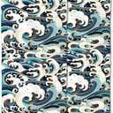 CXULIN 2 Pack Hand Towels for Bath, Japanese Ocean Waves Decorative Towels Highly Absorbent Soft Towels for Bathroom Beach Kitchen Spa Gym Face Towel 14x28 Inch