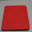 Card Guardian - Toploader 4 Pocket Premium Binder with Zipper for 160 Cards - Side Loaded Pockets - Compatible with Sports and Trading Cards TCG (Red)