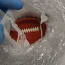 6 Pack Football Bowls Ceramic Football Shaped Dip Bowl 3.15 Inch Small Serving Tray Appetizer Serving Dishes for Tailgate Dinner Sport Event Chip and Dip Sports Game Birthday Party Decoration