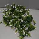 RECUTMS Artificial Hanging Plants Fake Hanging Plant Faux Eucalyptus Leaf Greenery Vine Outdoor UV Resistant Plastic Plants Home Garden Wedding Party Indoor Outdoor Decorations(White)