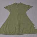 SleepingBaby Zipadee-Zip Transition Swaddle - Cozy Baby Swaddling Blanket with Zipper Convenience - Roomy Wearable Blanket for Easy Diaper Changes - 4-8 Month - Zen Garden Green Heather