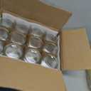 AISIPRIN Spice Jars with Label,12 Pcs 8oz Glass Jars with Bamboo Lids,Spice Organizer for Cabinet,Drawer, Rack, Seasoning Organizer Containers,Including 2 Type Labels