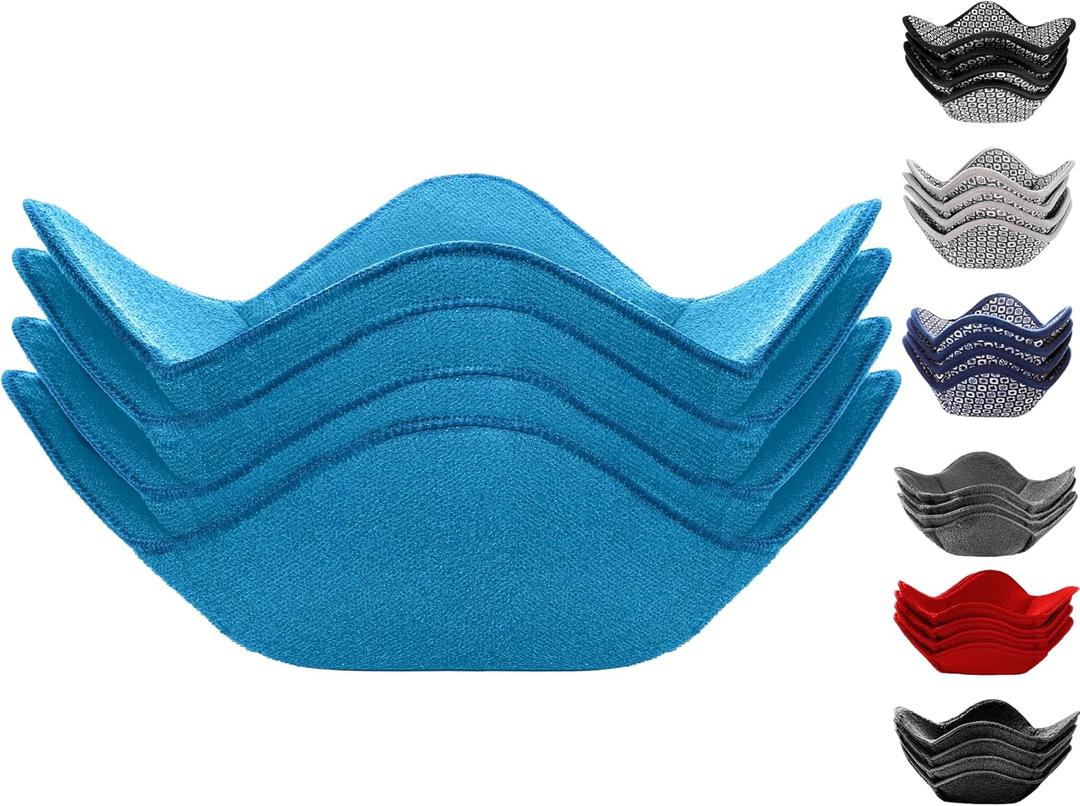 Sheff Microwave Bowl Cozy Holders Set of 4 - Durable and Reliable for Hot and Cold Plates and Dishes - Ideal Household Gift (Blue, 11 inch)