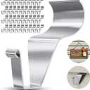 Antimbee Vinyl Siding Hooks Hanger,40 Pack Heavy-Duty Stainless Steel Siding Hooks No Hole Siding Hanging Hanger for Hanging on Patio,Vinyl Siding Clips Applicable to Outdoor or Holiday Decoration