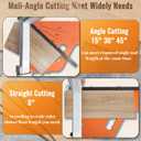 13in Laminate Floor Cutter with Wheel, Extra Blade Work Efficiently | 1 Step Meet Angle&Length Cut,13MM Lvp Cutter, Flooring Tools to Cut Vinyl Plank Floor, Engineer Wood, LVT, VCT, SPC, WPC