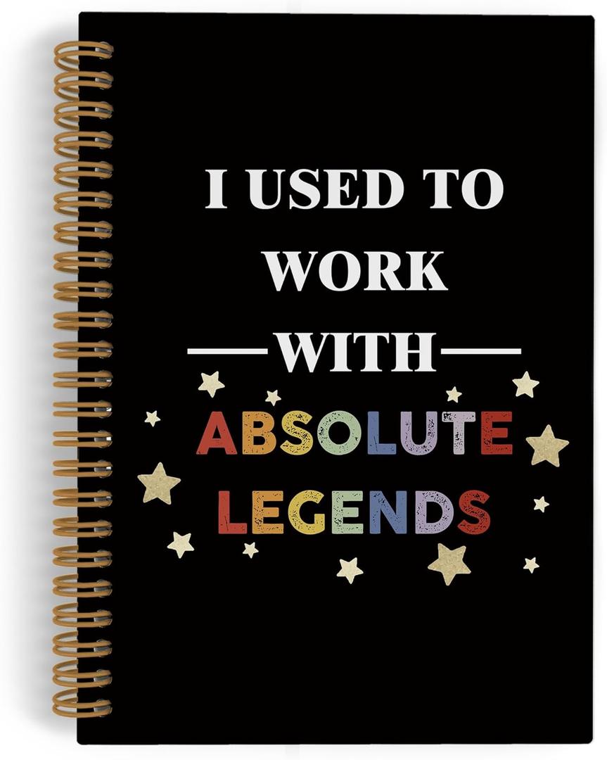 I Used to Work with Absolute Legends Spiral Journal Notebook, Coworker Leaving Gifts, Funny Notebooks for Work Colleague, Farewell Office Supplies Gift for Coworkers Women Men, 5.5X8.3 Inch