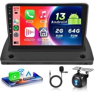 2G+64G for Volvo XC90 2002-2014 Android 13 Car Stereo with Wireless Carplay Android Auto, 9 Inch Touch Screen Car Radio Support GPS/WiFi/Bluetooth/FM/Voice Control/SWC/Backup Camera 2G+64G for Volvo XC90 2002-2014 Android 13 Car Stereo with Wireless Carplay Android Auto, 9 Inch Touch Screen Car Radio Support GPS/WiFi/Bluetooth/FM/Voice Control/SWC/Backup Camera