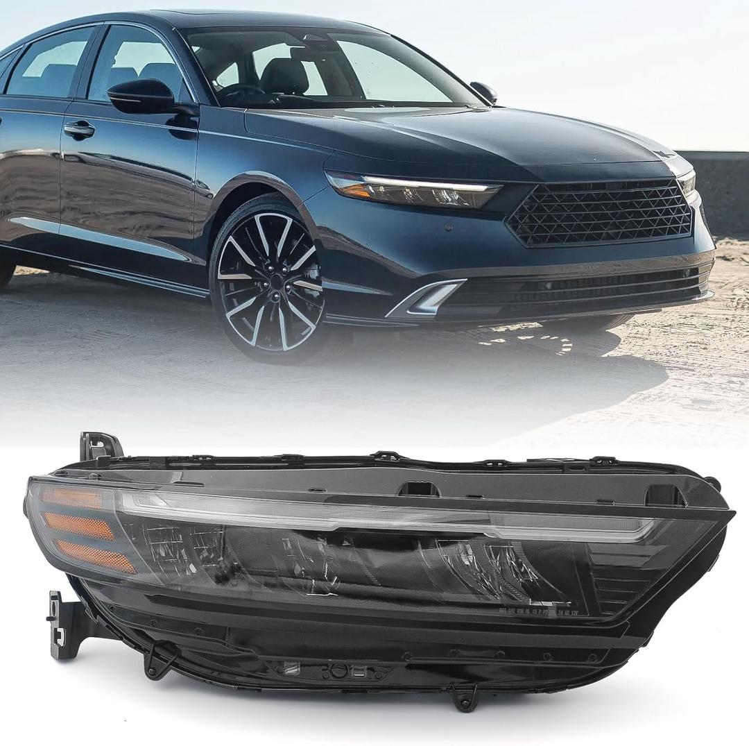 Huray LED Headlight for Honda Accord 2023 2024 2025 OE Head Lamp Replacement (Passenger Side (Right))