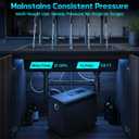Whole House Water Pressure Booster Pump, 86 PSI, 3/4 HP 220V, Automatic Variable Speed, Constant Pressure, Integrated Design, Self-Priming, for Home, Apartment, Shower, Garden, Shallow Well
