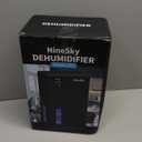 NineSky Dehumidifiers for Home, 95 OZ Water Tank, (1000 sq.ft) Dehumidifiers for Bathroom Bedroom Basement with Auto Shut Off,7 Colors LED Light(Gray) (Grey)