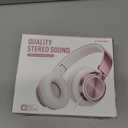 AILIHEN C8 Wired Headphones with Mic & Volume Control  Noise Isolating OnEar Headphones for Girls School, Plug in Corded 3.5mm Headsets for Chromebook Laptop Computer PC Tablets Travel (Rose Gold)