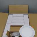 Amico 24 Pack 6 Inch 5CCT Ultra-Thin LED Recessed Ceiling Light with Junction Box, 1050LM Brightness, Dimmable Canless Wafer Downlight, 12W, ETL&FCC (White)