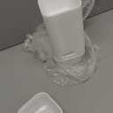 LemonRoad 100 Pcs 16 oz Square Plastic Serving Bowl Disposable Cereal White Stackable Plastic Square Soup Bowl for Snack Candy Fruit Container Buffet Salad Bar Winter Christmas Party Supplies