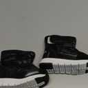 HOBIBEAR Toddler Girls Snow Boots Slip on Waterproof Warm Winter Shoes Outdoor(Black, Size 5 Toddler)