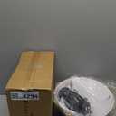 Rattan Plug in Pendant Light Set of 2 (Bulbs Included), 12"x6" Boho Hanging Lights with 13FT Black Hemp Plug-in Cord, On/Off Switch for Living Room, Bedroom, Kitchen (Umbra Wave - Black (2-Pack))