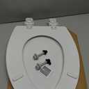 Bemis 1500EC 390 Lift-Off Wood Elongated Toilet Seat, Cotton White (Pack of 1)
