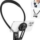 NEEWER Magnetic Neck Holder for Action Camera & Phone, Hands Free Tripod Chest Mount Compatible with GoPro DJI Insta360 Magsafe iPhone Android, Phone Holder for Video Recording POV Vlog, GP16