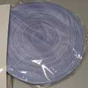 Geosar 100 Pcs Disposable Paper Placemats Cotton Woven Look 13'' Round Placemats Rustic Disposable Table Pads Bulk for Dining Table Decoration Birthday Wedding Bridal Baby Shower Party (Dusty Blue)