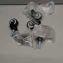 4 Pack of 1.5 Inch Swivel Caster Wheels PU 360 Degree Threaded Stem Caster Wheel M8 x 25mm, 330lb Total Load Capacity.