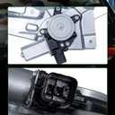 Power Window Regulator with Motor Compatible with Honda Acura MDX 2007-2013,Front Driver Side,Replace # 751-032, 72250STXA01