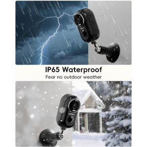 ZUMIMALL 2K Security Cameras Wireless Outdoor, Magnetic Mount, 130° View Outdoor Camera Wireless, 2.4G WiFi Battery Camera Indoor/AI Detection/3MP Color Night Vision/2-Way Talk/Cloud/Alexa/IP66