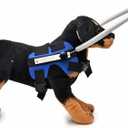 Ring Harness for Dog, Adjustable Dog Ring, Bumper Guards for Dogs Blue Small (Small: Recommand Weight 8.8-22 lbs (4-10kg))