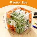 3D Maze Cube Ball Puzzle - Brain Teaser Game for Adults, Teens & Kids 8+ | Educational Sensory Fidget Toy for Focus & Logical Thinking | Durable Travel & Birthday for Boys Girls