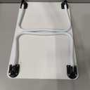 ZEAPTAC Laptop Bed Desk, Foldable Lap Desk, Portable Laptop Stand, Lightweight & Mini Table for Breakfast/ Picnic/ Drawing/ Couch/ Floor - White