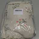 XOGUIBO Boho Floral 100% Blackout Curtains 63 Inch Length 2 Panels Set, Linen Texture Farmhouse Curtains Beige Tassel for Living Room Bedroom Vintage Rustic Patterned Printed Western Rod Pocket