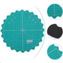 IMIKEYA Rotating Cutting Mat for Quilting - Self-Healing Rotary Mat Ideal for Sewing and Craft Projects Durable and Lightweight Design for DIY Lovers