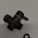 Sneatup Solid Brass 3-way G1/2 Shower Diverter (Matte Black)