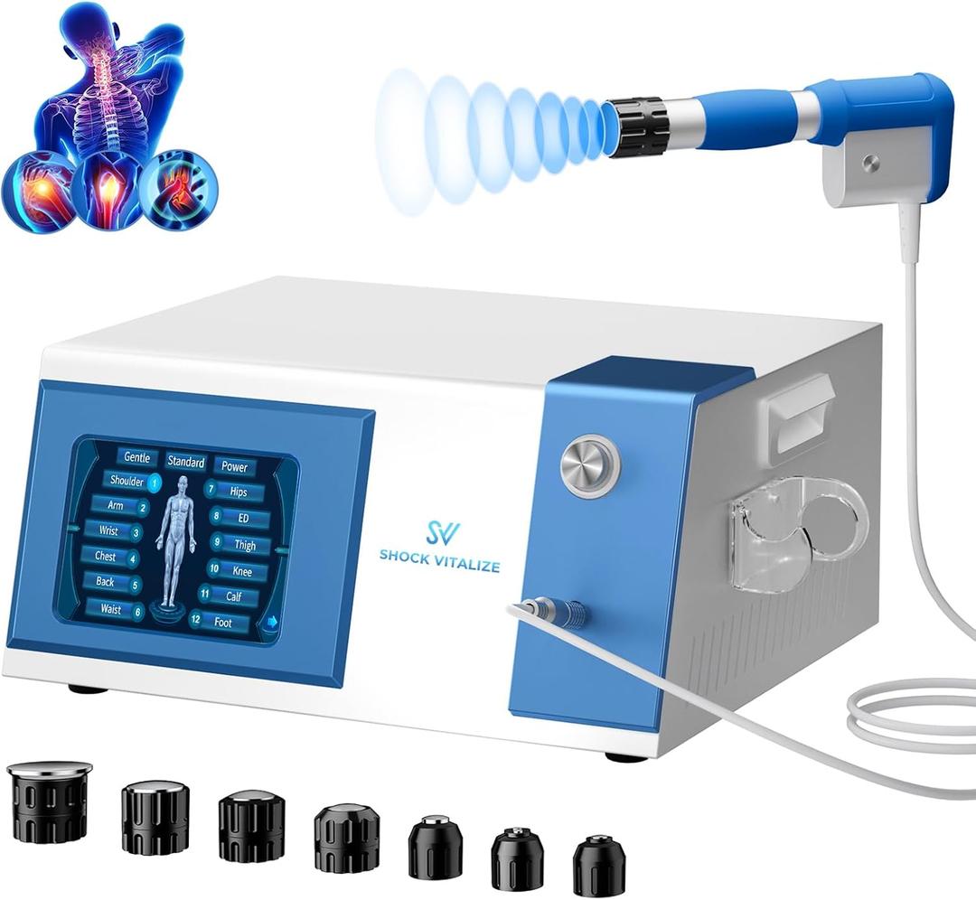 2025 Advanced Shockwave Therapy Machine, Extracorporeal Shock Wave Therapy Device for Pain Relief, ESWT Machine for Muscle, Knee, Back, Joint, Elbow, Shock Wave Therapy for Gym, Rehabilitation