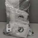 YoungsTex White Linen Blackout Curtains 72 Inches Long for Living Room, Thermal Insulated Winter Drapes with Grommet Energy Saving for Bedroom, 2 Panels, 52 X 72 Inch