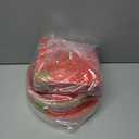 Gatherfun Valentine's Day Party Supplies Red Heart Love Disposable Paper Plates Napkins for Valentine's Day, Engagements, Anniversary, Birthday Party Serve 50